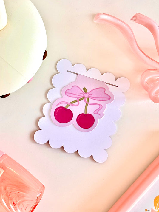 MAGNETIC BOOKMARK - Sweet Cherry Bow